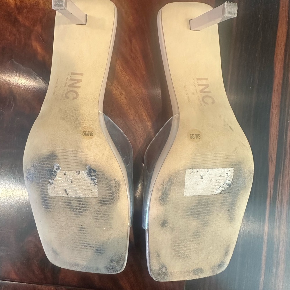 INC International Concepts Women's Heels with Clear Straps - Picture 5 of 6